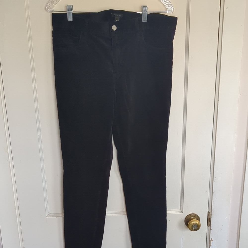 Ann Taylor Factory Black Corduroy Slim Pants